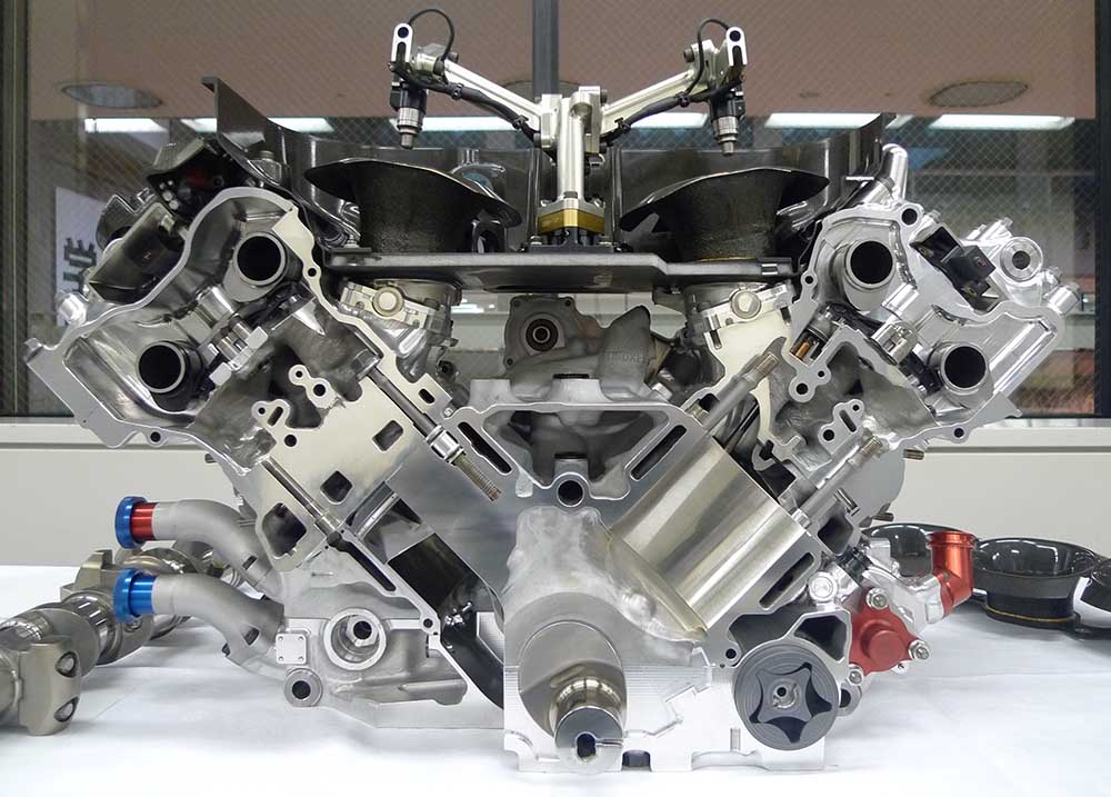 Disassembled F1 Engine